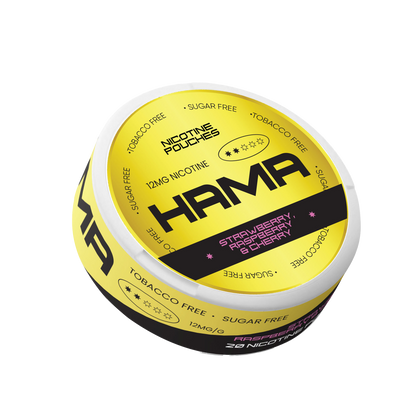 Strawberry, Raspberry & Cherry Hama Nicotine Pouches - 12mg